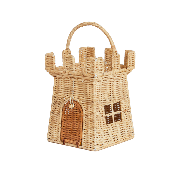 Olli Ella Rattan Castle Bag – Natural