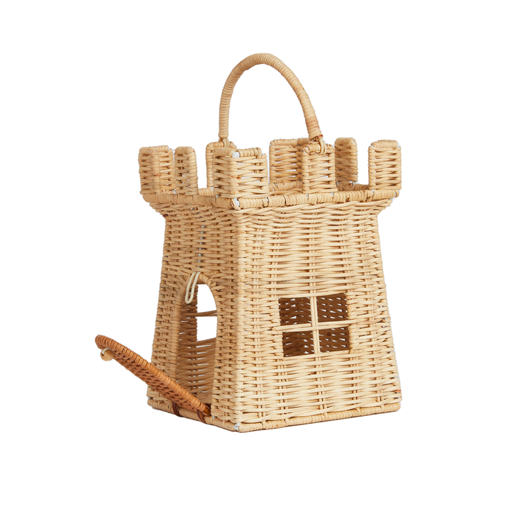 Olli Ella Rattan Castle Bag – Natural