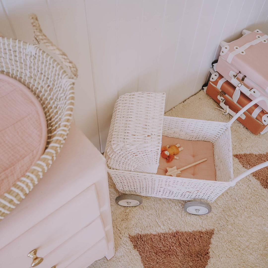 Olli Ella Cotton Strolley Mattress – Rose