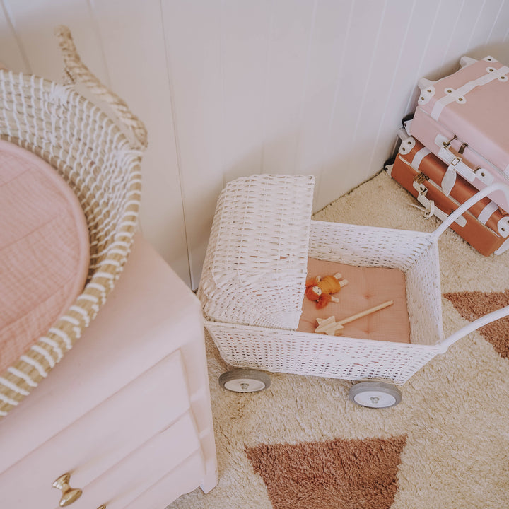 Olli Ella Cotton Strolley Mattress – Rose