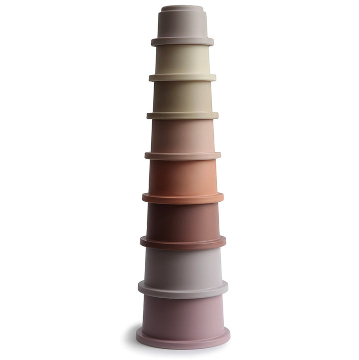 Mushie Stacking Tower Cups – Petal
