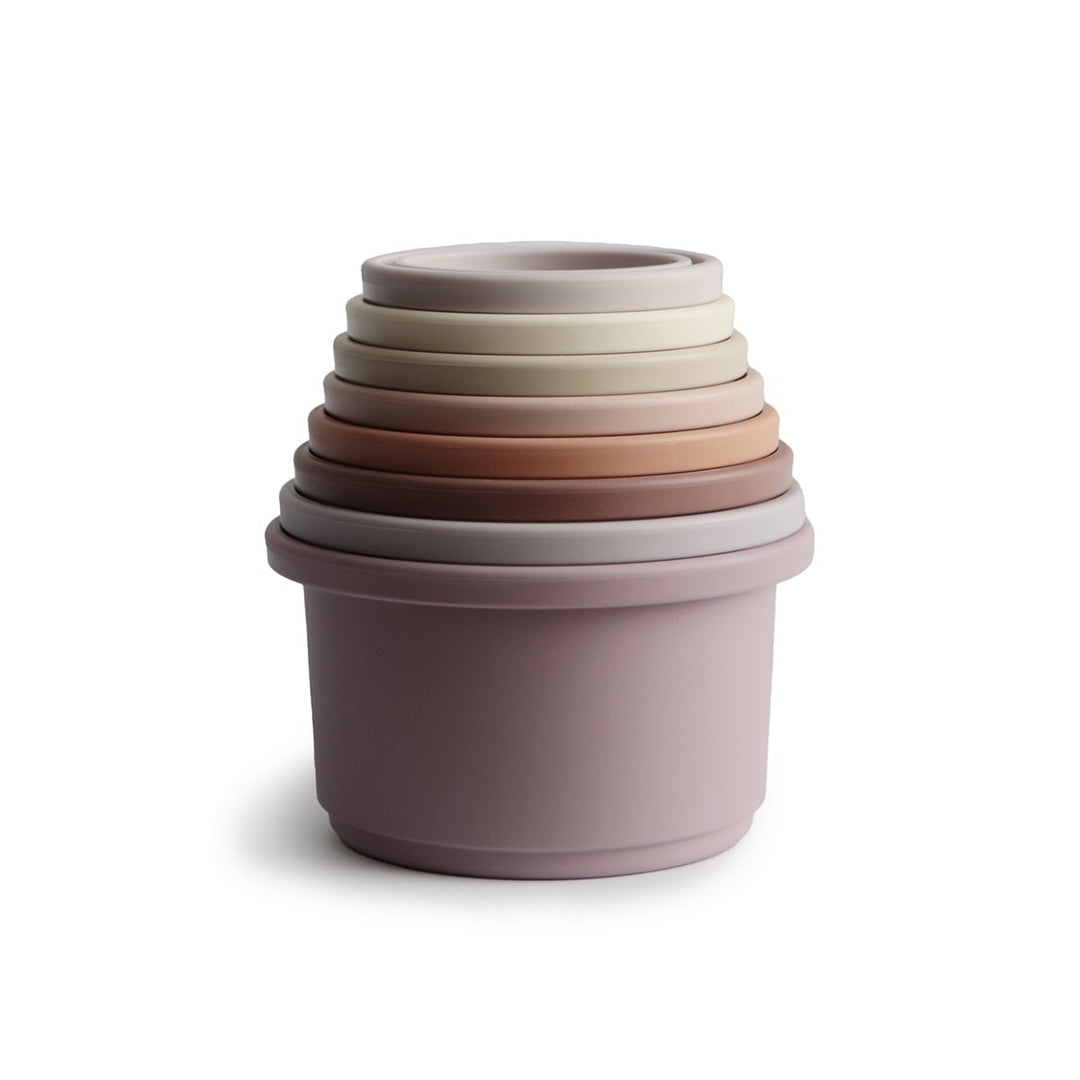 Mushie Stacking Tower Cups – Petal