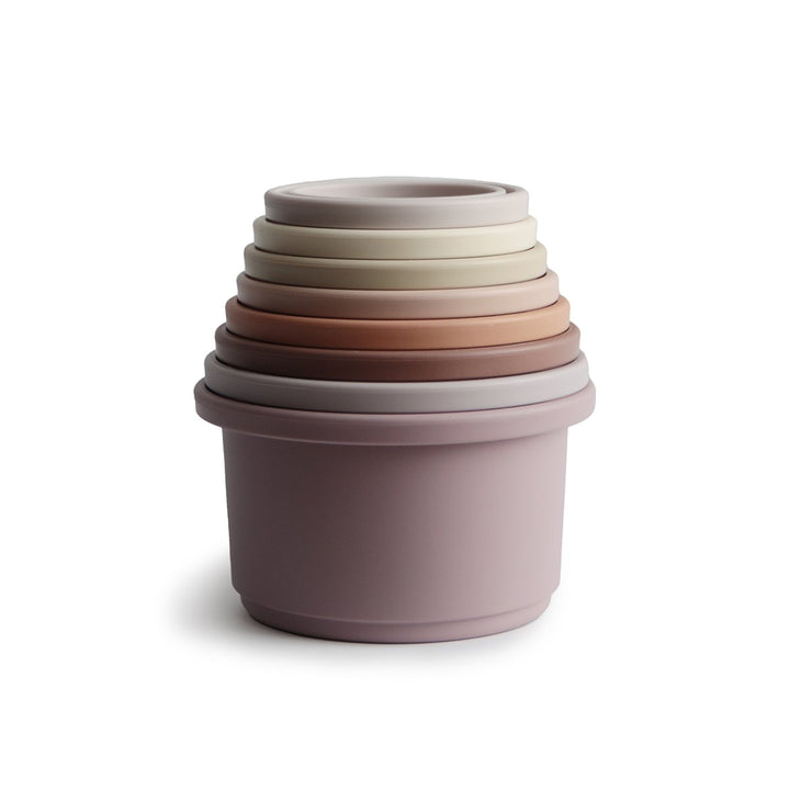 Mushie Stacking Tower Cups – Petal