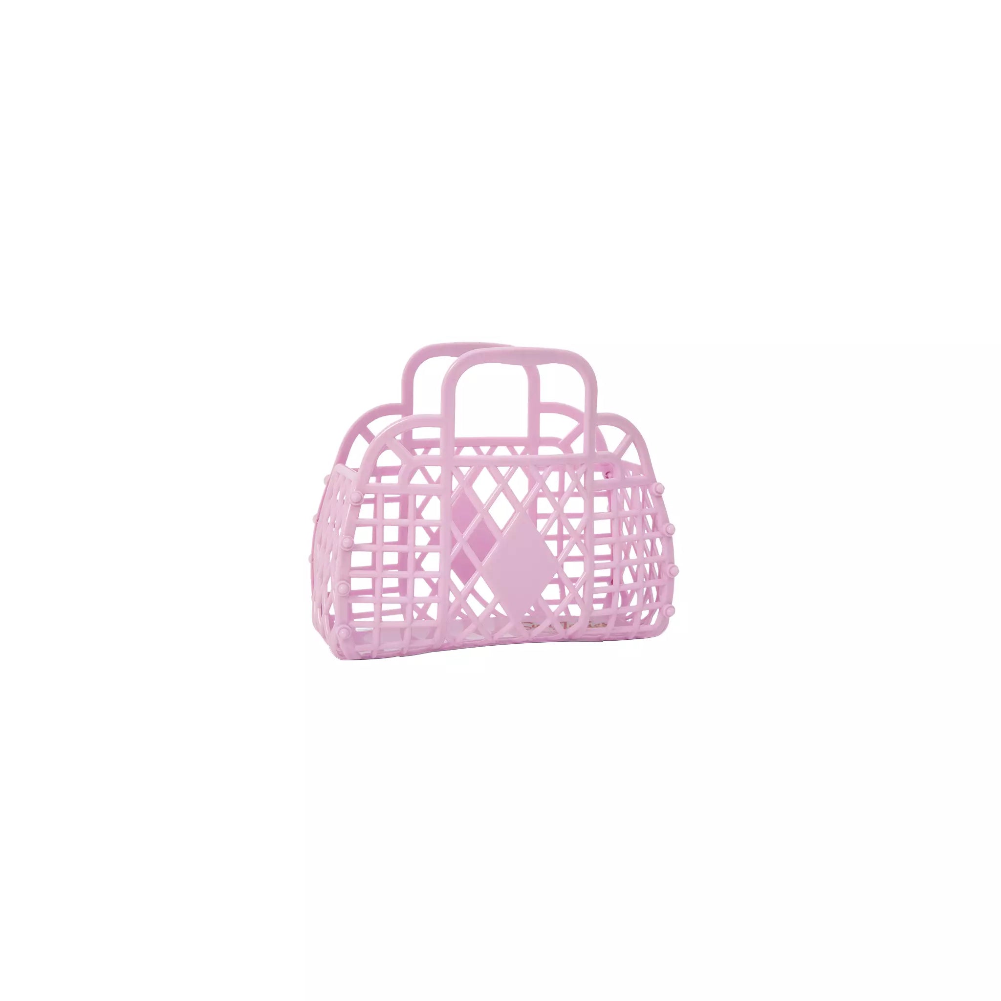 Sun Jellies Retro Mini Basket Jelly Bag – Lilac
