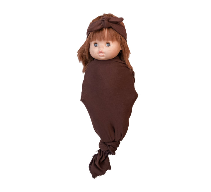 Nomad &amp; Grace Minikane Baby Doll Basic Snuggle Set – Chestnut