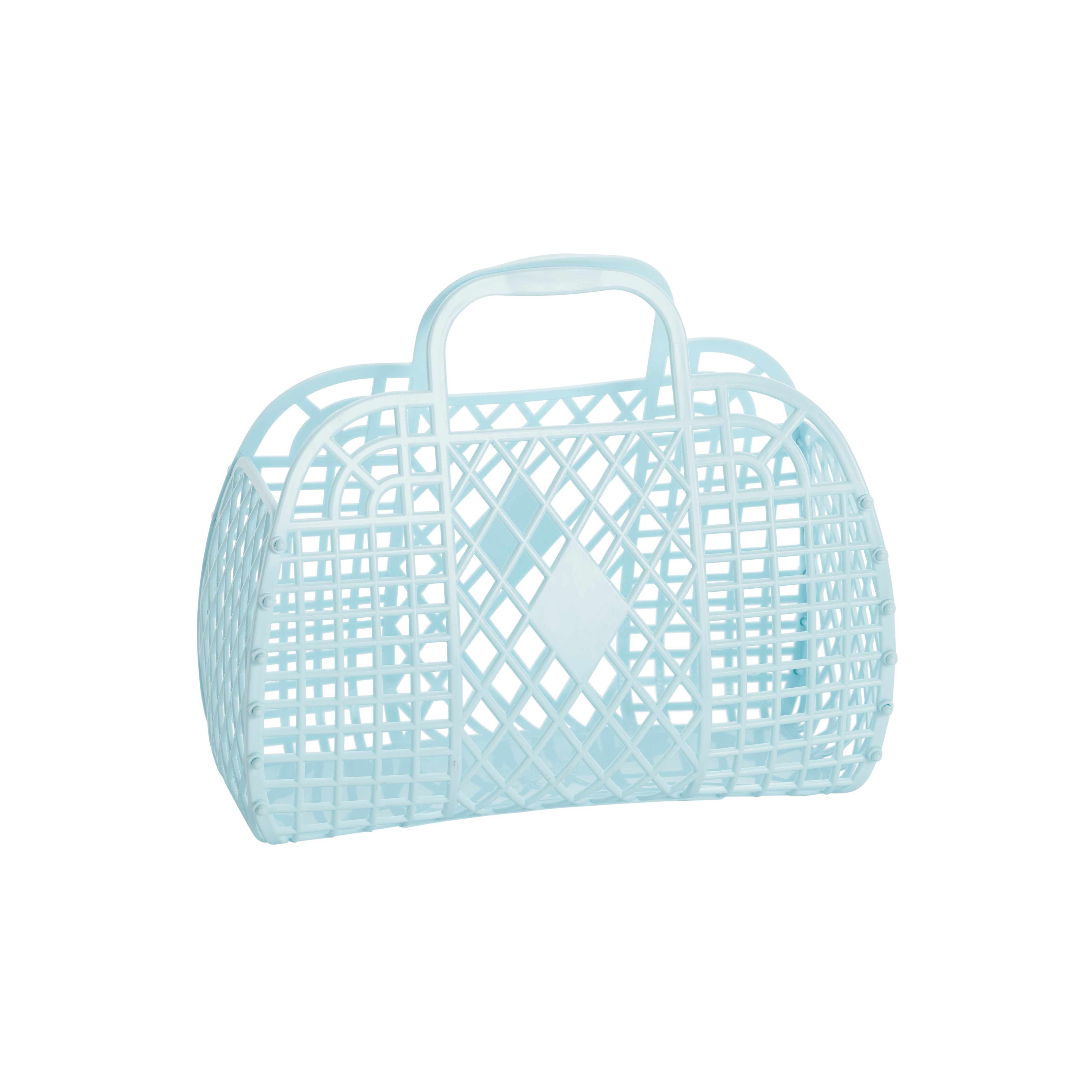 Sun Jellies Retro Small Basket Jelly Bag – Blue