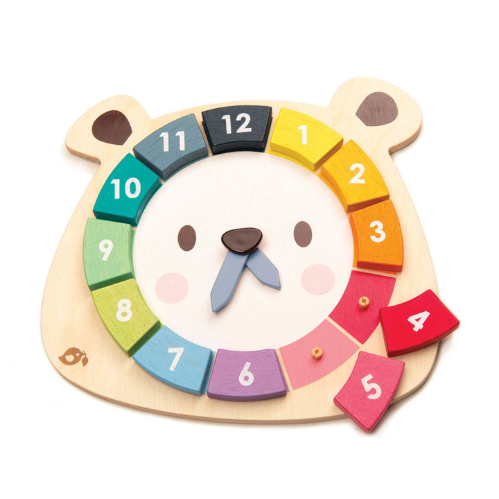 Tender Leaf Bear Colours Clock