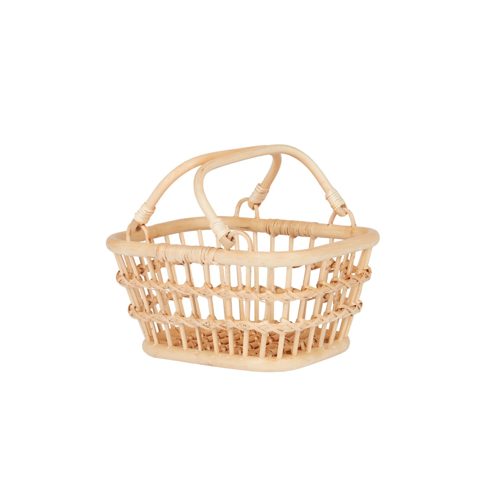 Olli Ella Rattan Tarry Basket – Wheat