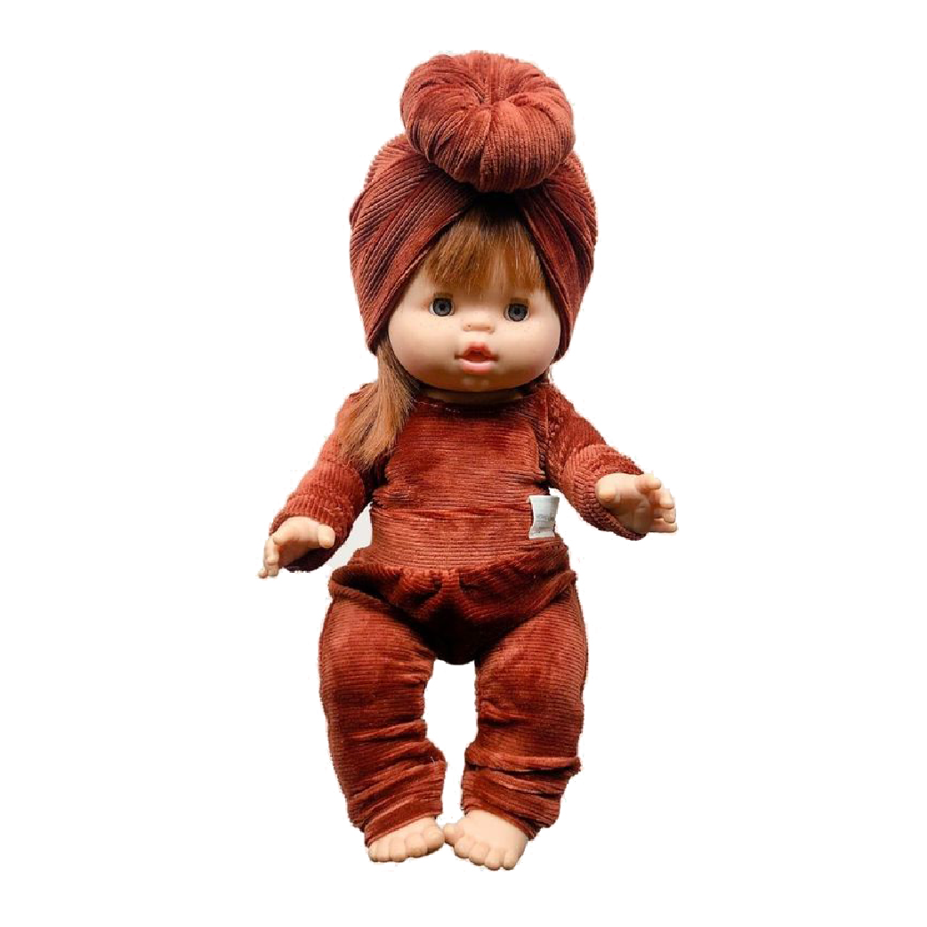 minikane-baby-doll-winter-top-pants-set-with-turban-bronze-1