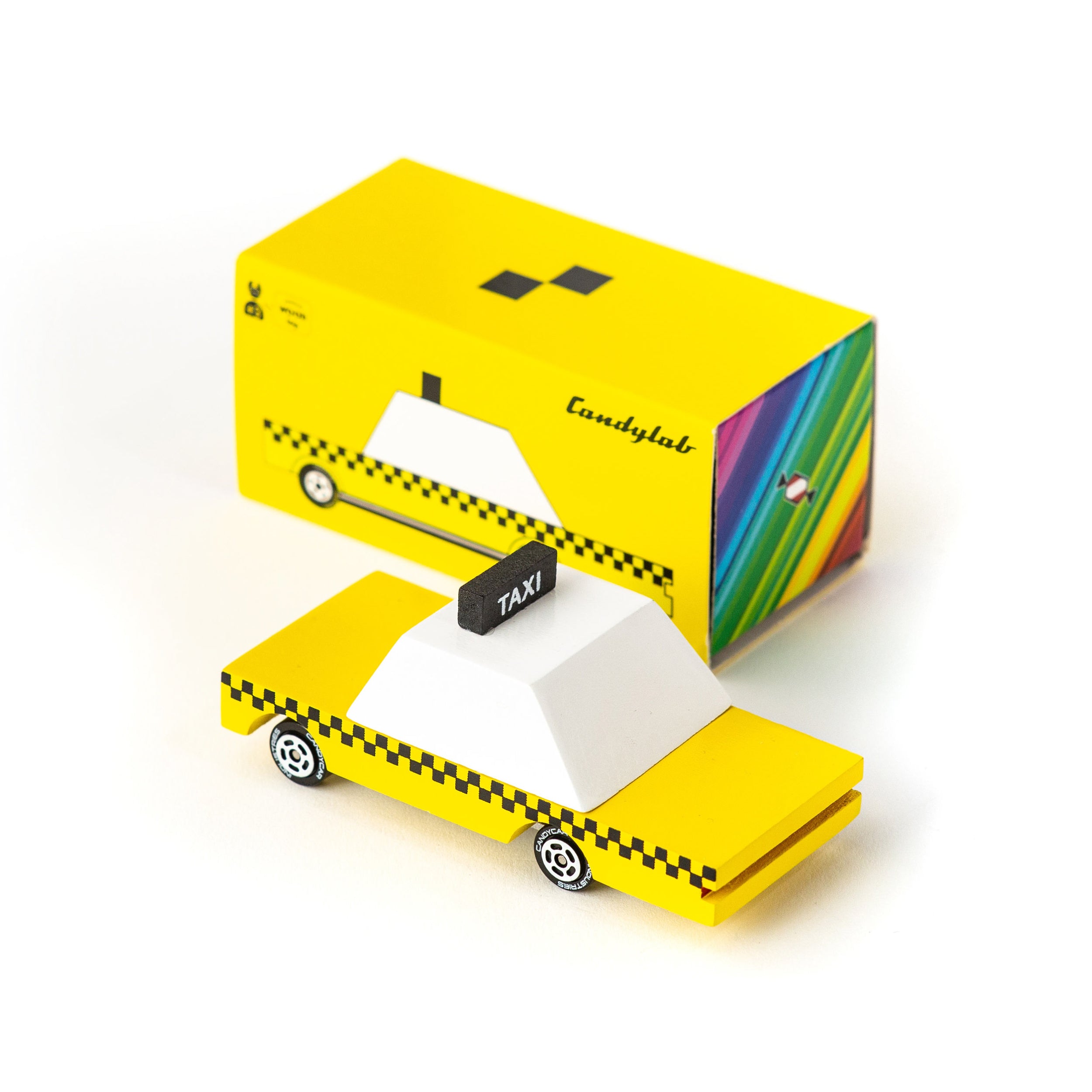 Candylab Toys Candycar® – Yellow Taxi