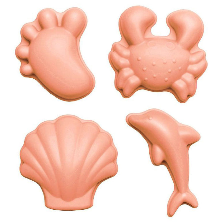 Scrunch Sand Moulds – Coral (set of 4)