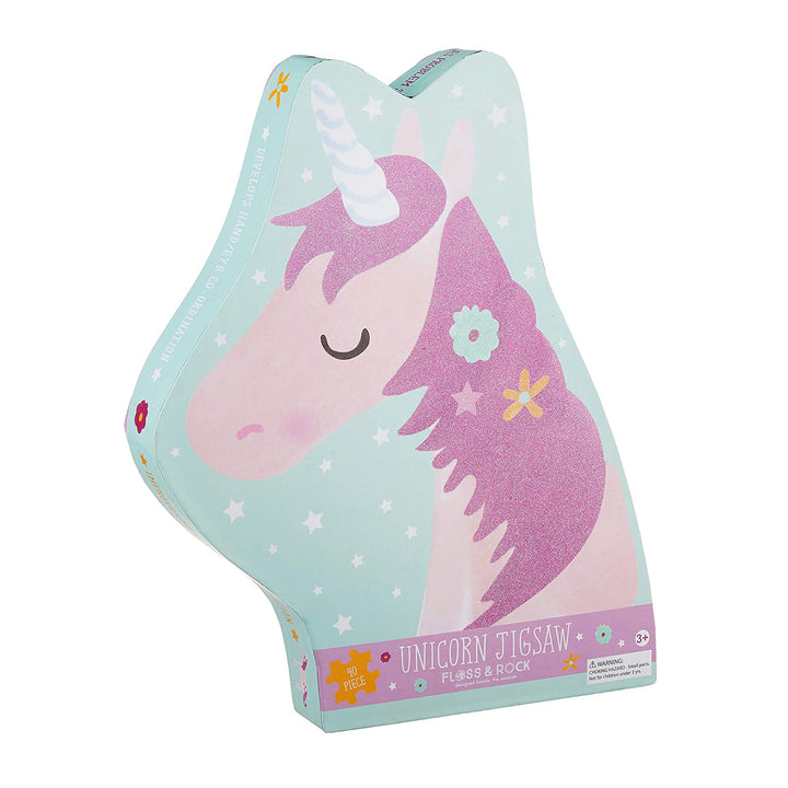 Floss &amp; Rock Fairy Unicorn Shaped Puzzle – 40 Piece